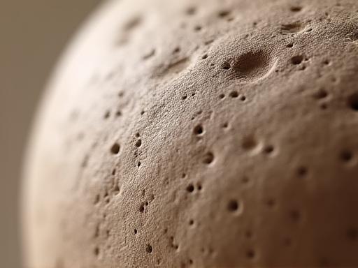 Gros plan sur la texture d'une poterie non émaillée.